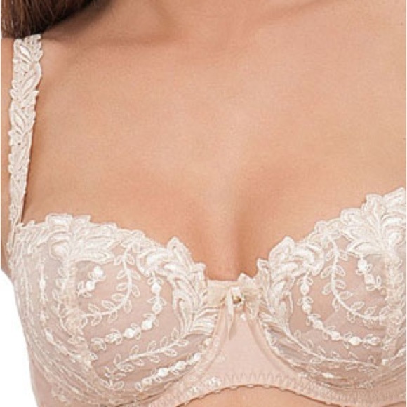 NWT Louisa Bracq ELISE BALCONETTE in Lys Royal SABLE color Sz 36D - Picture 2 of 13